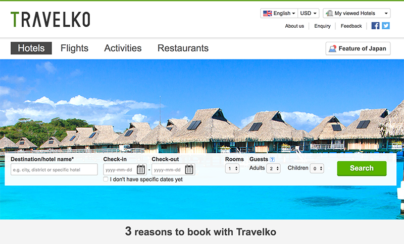 多言語旅行比較サイト「Travelko」、台湾最大手の旅行会社「Lion Travel」と連携