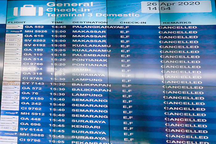 インドネシア：国際線運休を一転撤回　国内線は全便運休へ