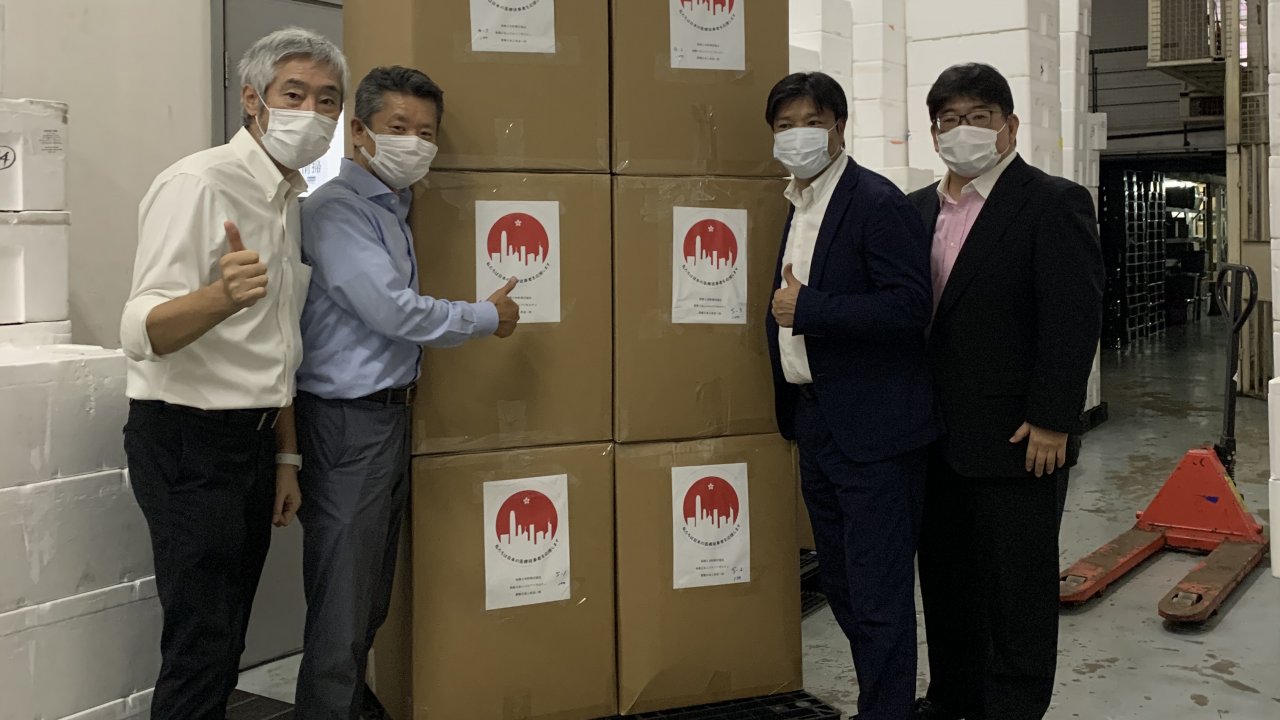 香港：在港邦人が日本に医療防護服を寄贈