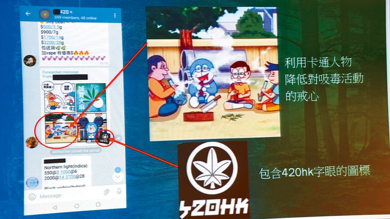 香港：ドラえもん使って青少年に大麻宣伝