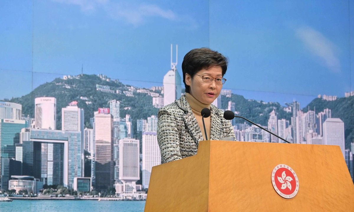 香港：政務長官は空席、林鄭長官が兼務